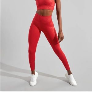 Buffbunny red leopard rebel leggings